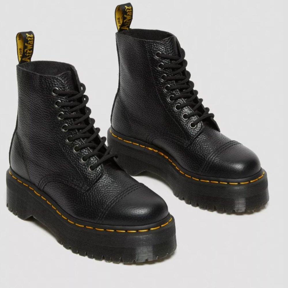 Dr. Marten Sinclair Women's Leather Platform Boots Size US 9, UK 7, Euro 41